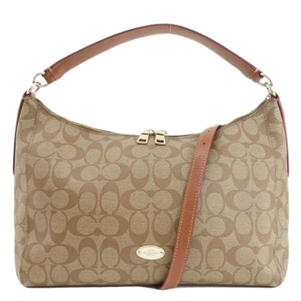 Coach Pre-owned Plastic handbags Brown Dames