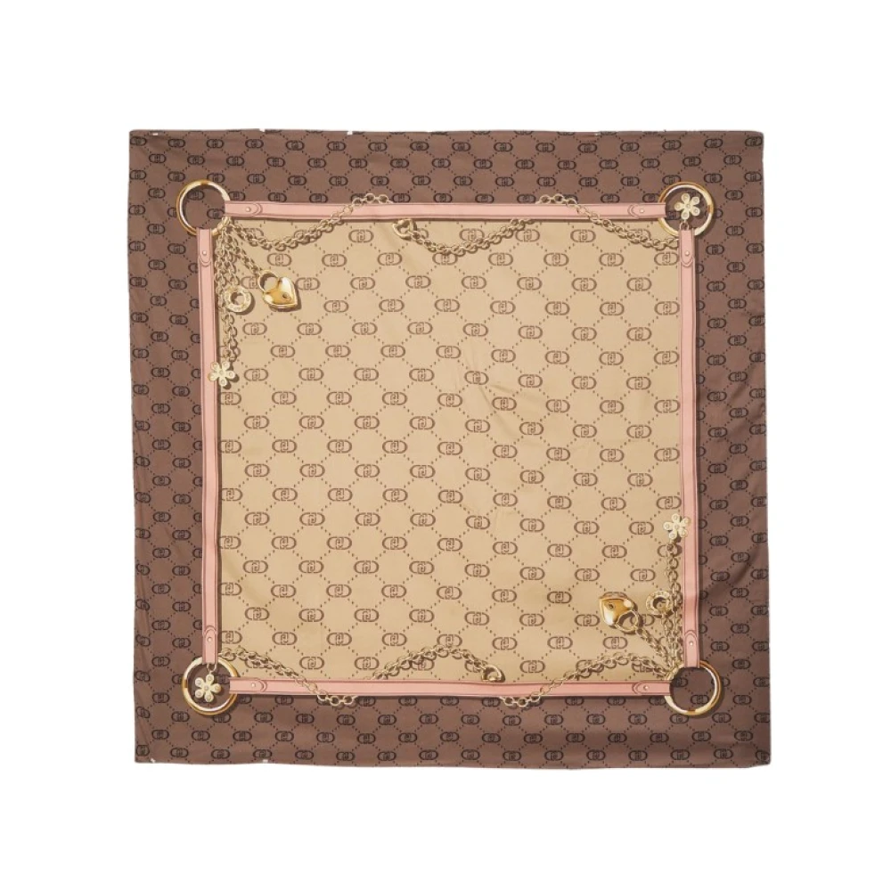 Liu Jo Groene Sjaal met Textuurafwerking Beige Dames