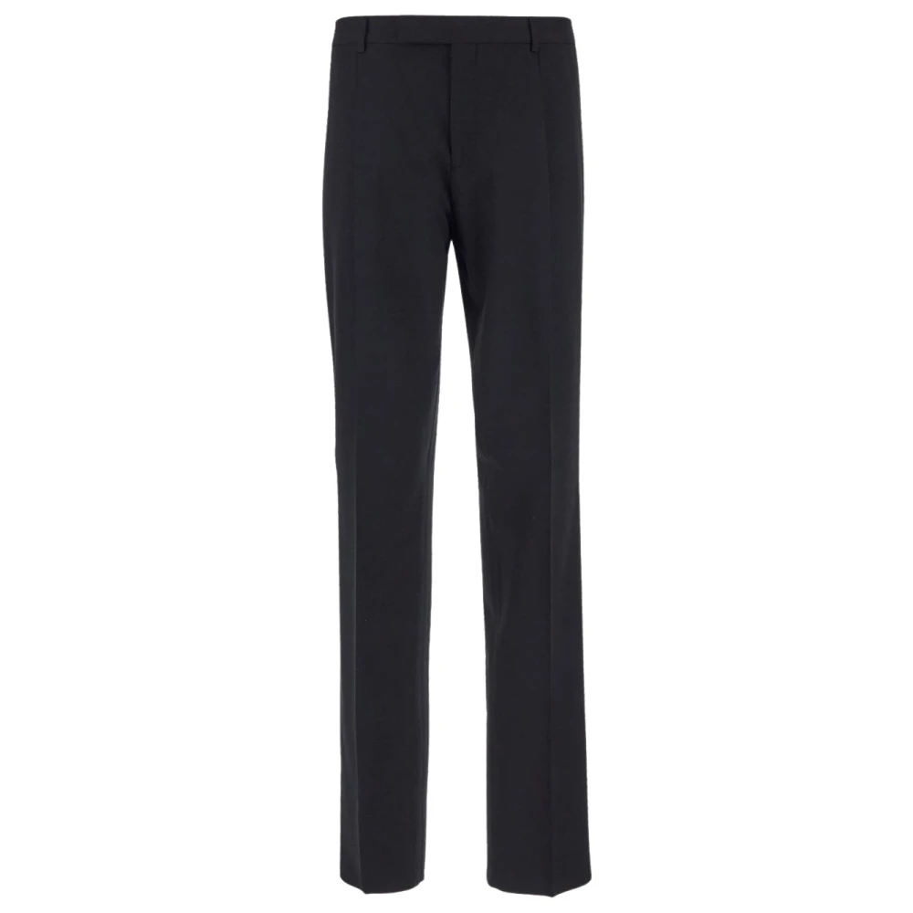 Lardini Wollen Klassieke Broek Black Heren