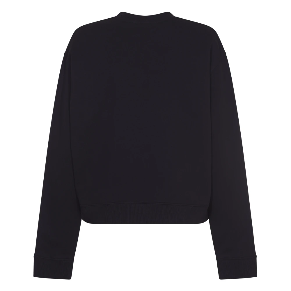 TORY BURCH Zwarte Crystal Logo Sweatshirt Black Dames