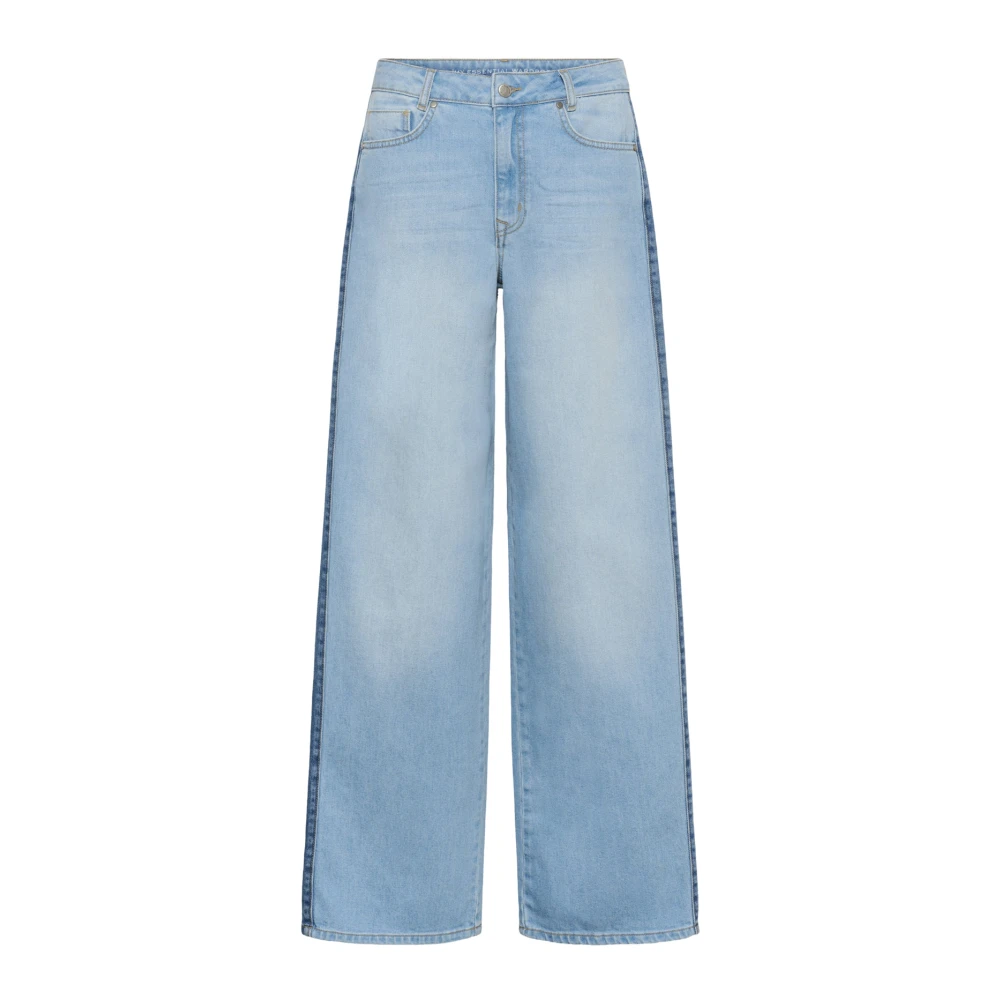 My Essential Wardrobe Women's Blue Wide Jeans - Wide Jeans - W27 L32 - Jeans