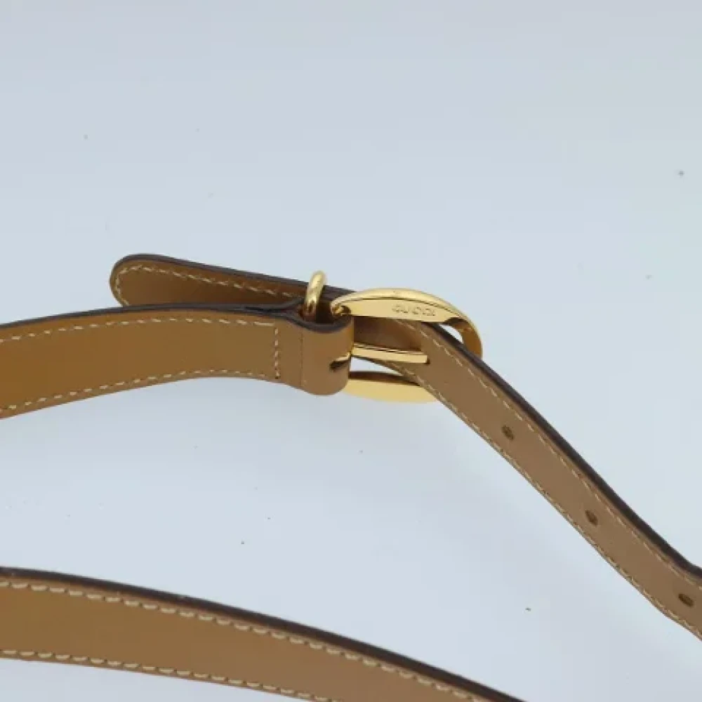 Gucci Vintage Pre-owned Canvas gucci-bags Beige Dames