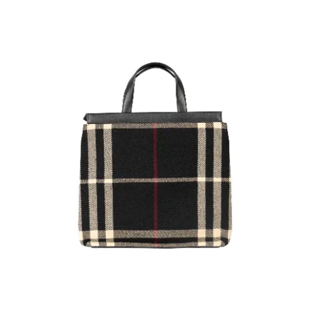 Burberry Vintage Pre-owned Leather handbags Black Dames