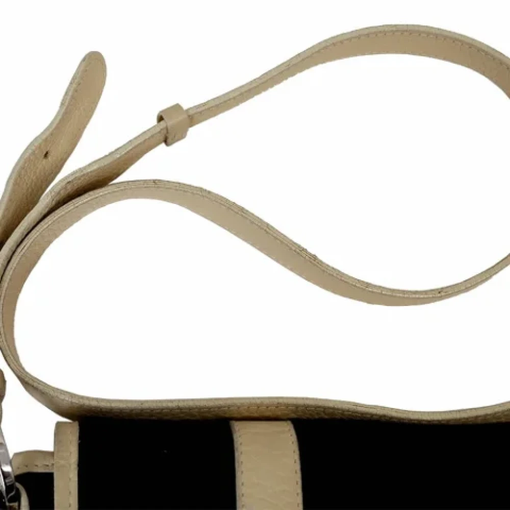 Bvlgari Vintage Pre-owned Canvas shoulder-bags Black Dames