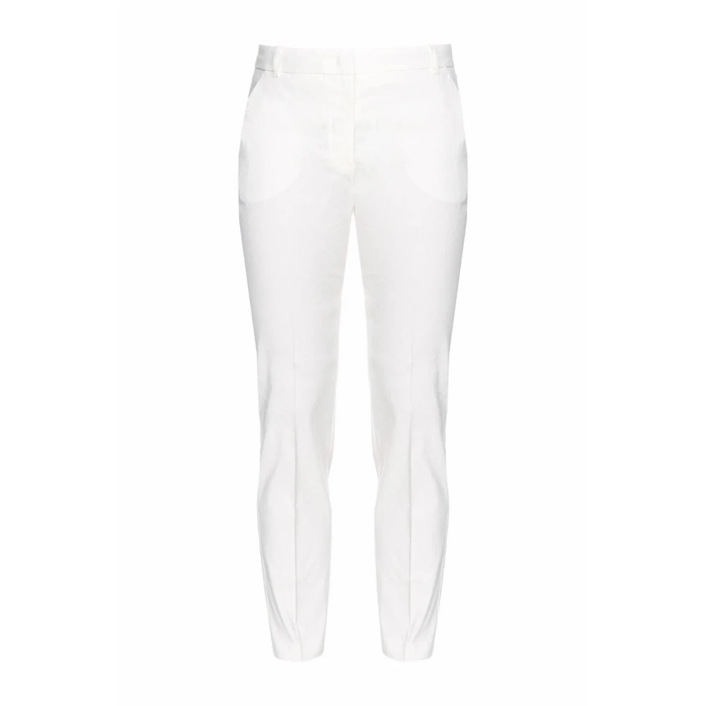 pinko Slim-fit Trousers White Dames