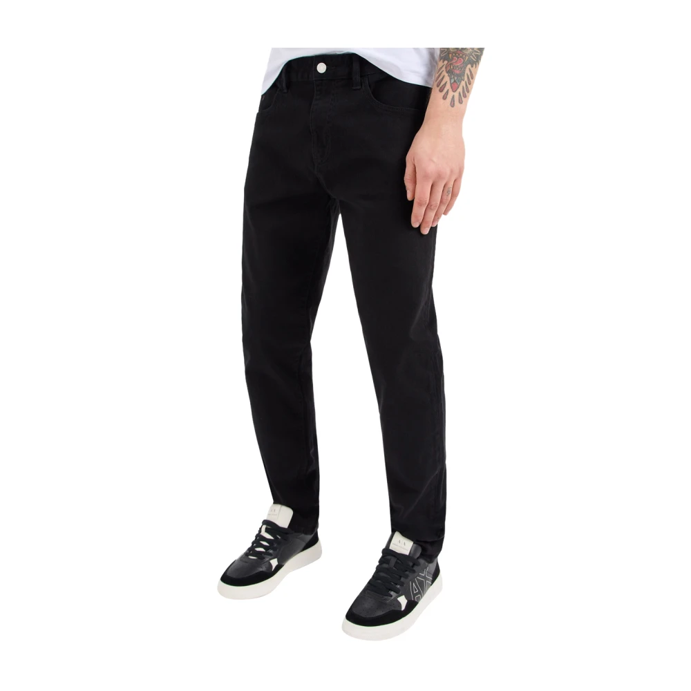 Armani Exchange Slim Fit J13 Denim Black Heren