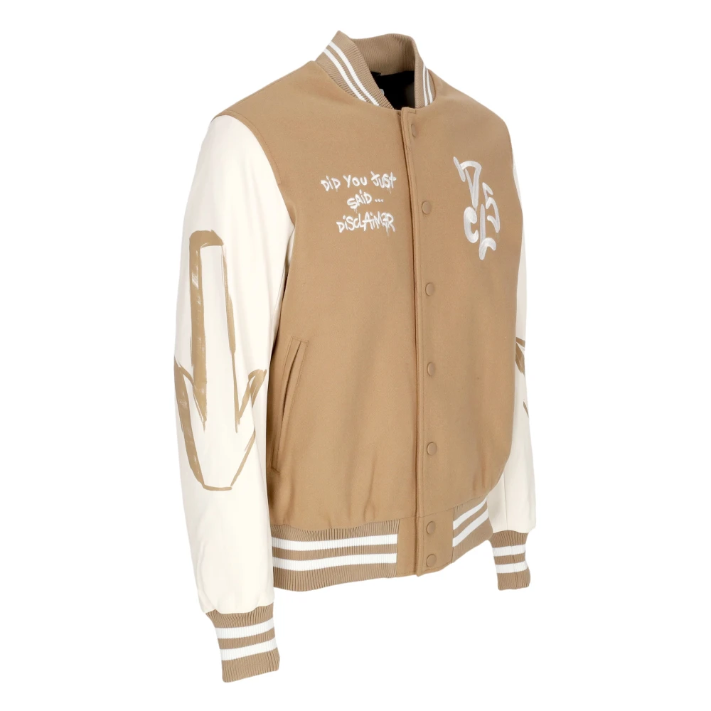 Disclaimer Gewatteerde College Bomberjack Kameel Brown Heren