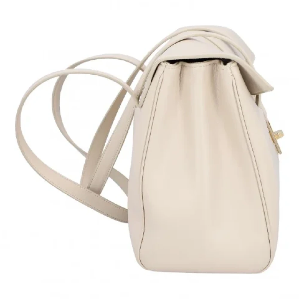 Celine Vintage Pre-owned Leather celine-bags Beige Dames
