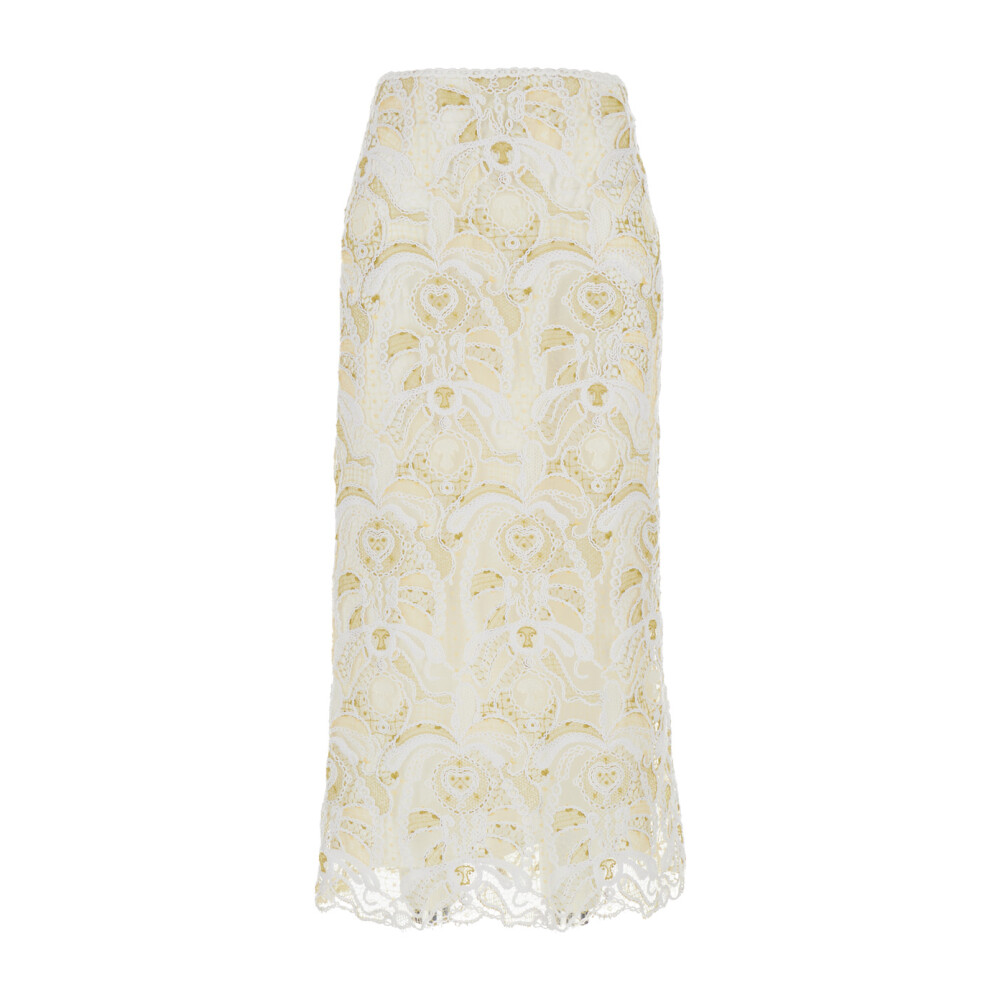 Witte lange best sale rok dames