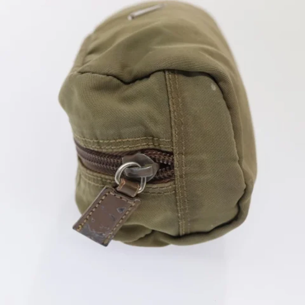 Prada Vintage Pre-owned Nylon pouches Beige Dames