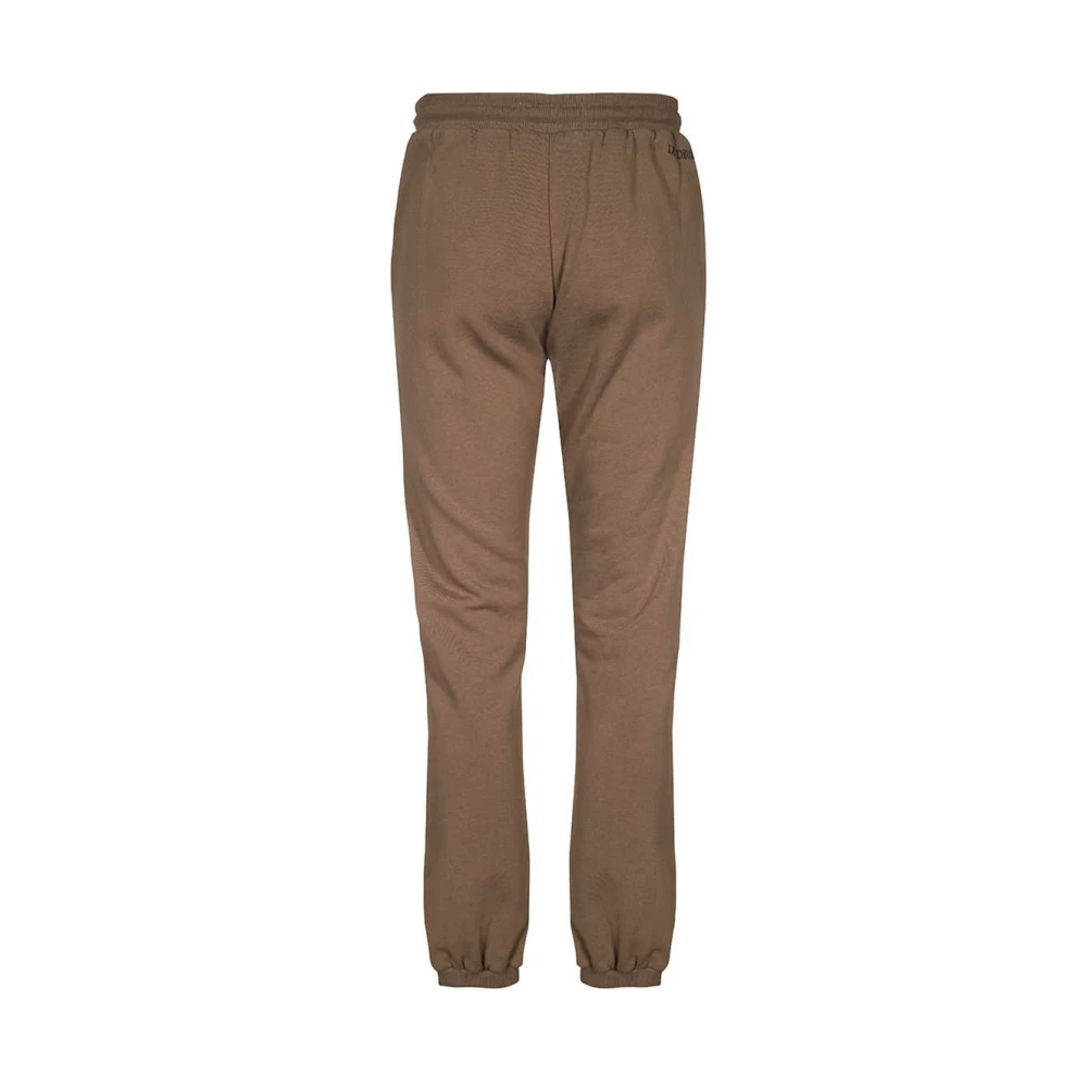 Les Deux Katoenen trainingsbroek met logodetail Brown Heren