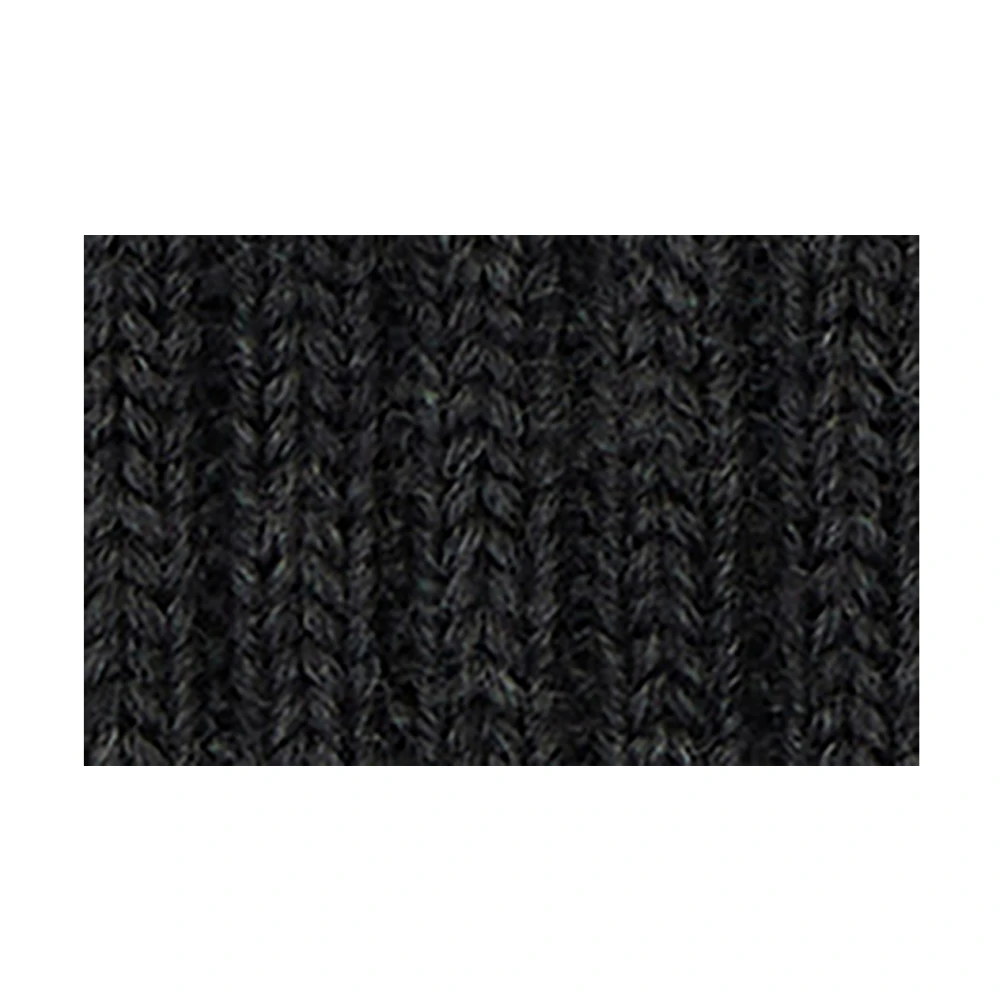 Gallo Unisex effen grijze geribbelde muts van wol zijde en kasjmier. Gray Unisex