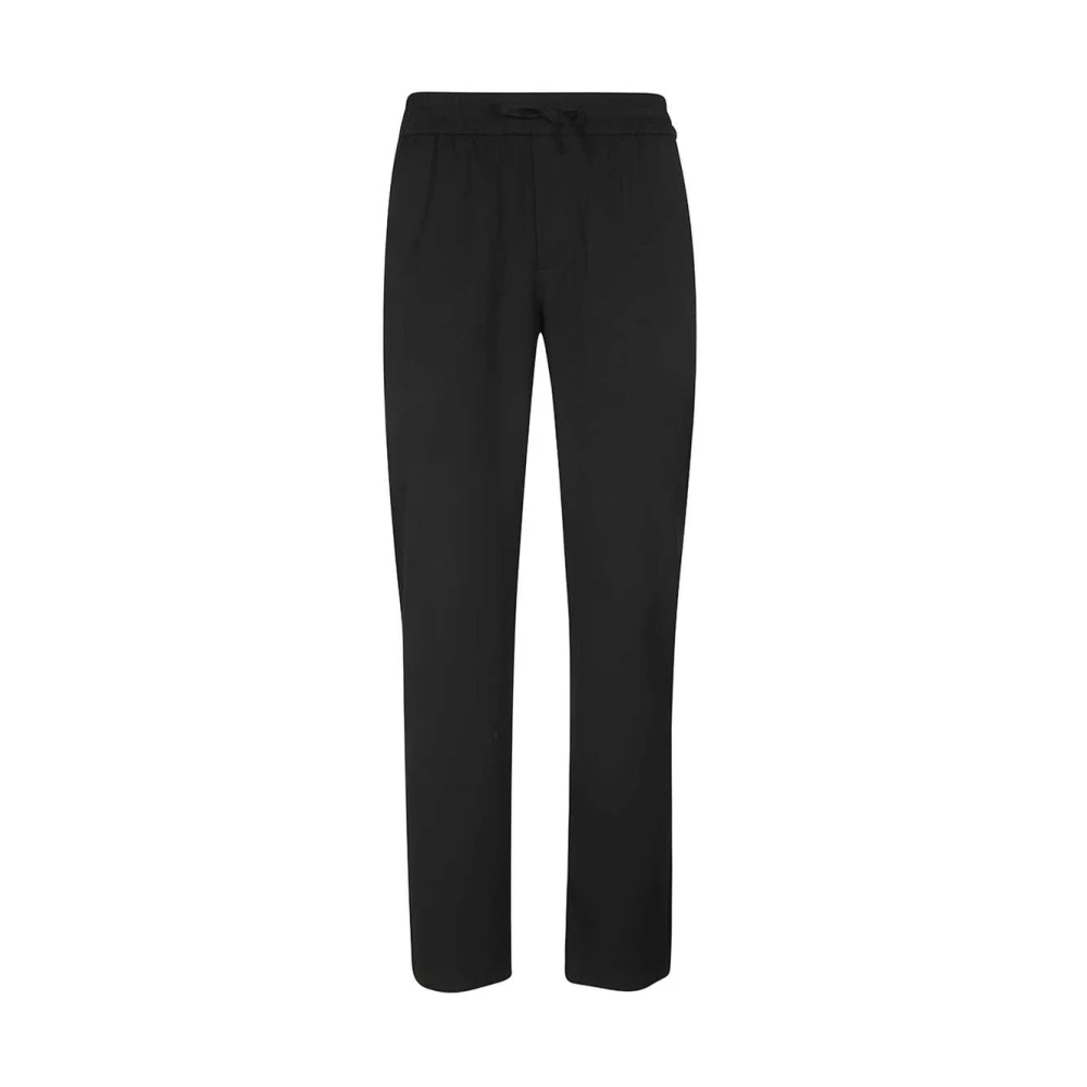 Les Deux Broek met elastische taille en achterzakken Black Heren