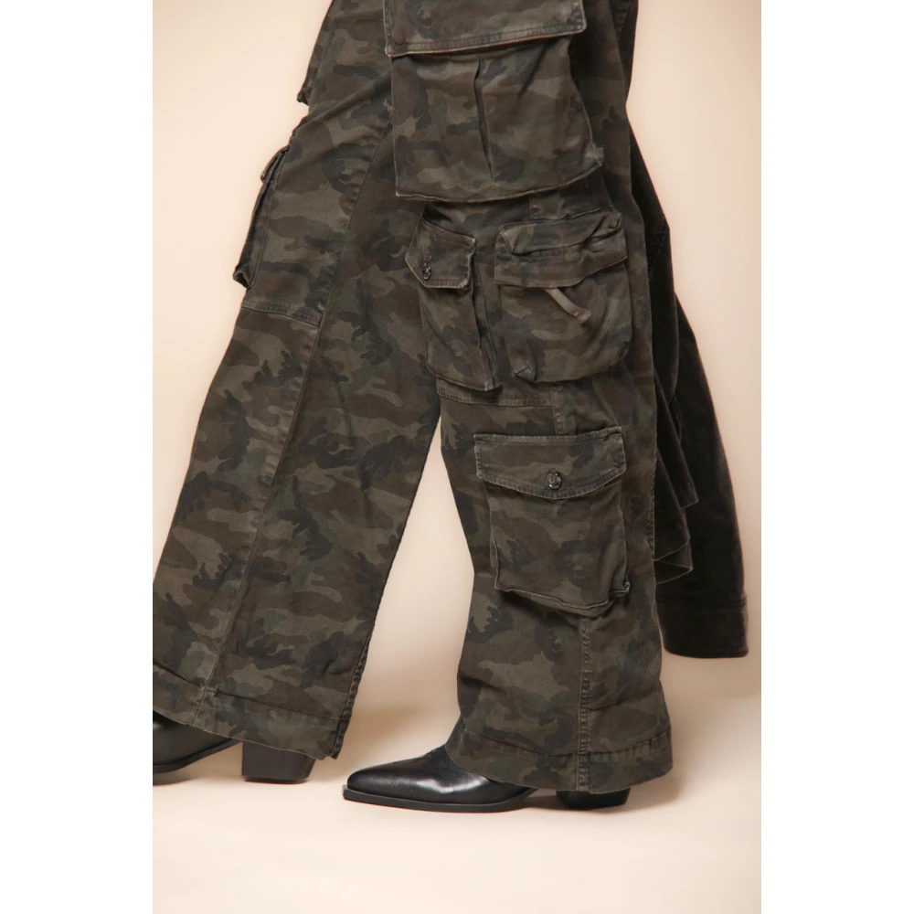 Mason's Cargo broek met camouflage print Multicolor Dames