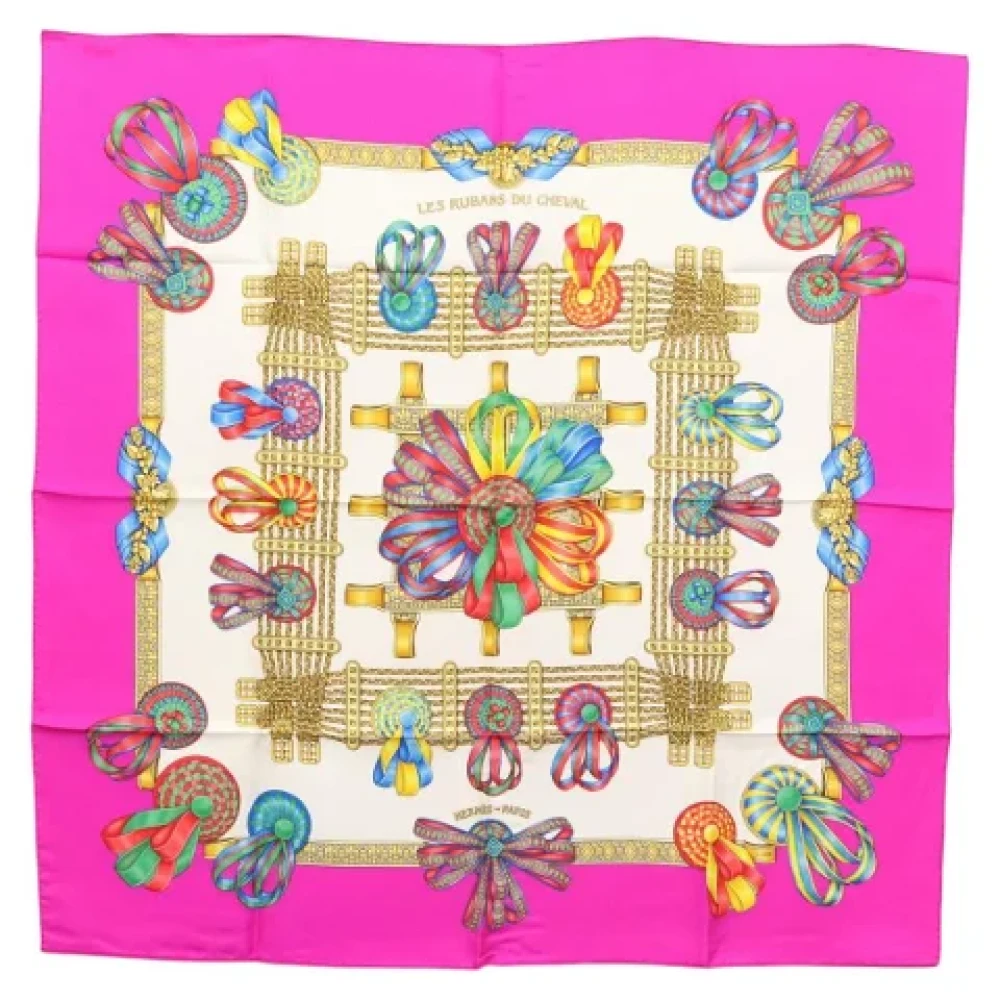 Pre-owned > Pre-owned Accessories > Pre-owned Scarves - - Hermès Vintage - Modalova