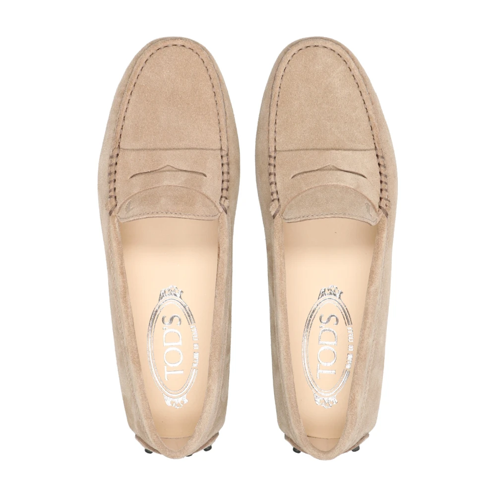 TOD'S Beige Suède Sandalen Beige Dames