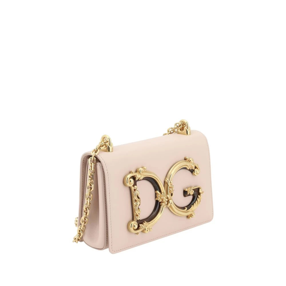 Dolce & Gabbana Barok Ketting Schoudertas Pink Dames