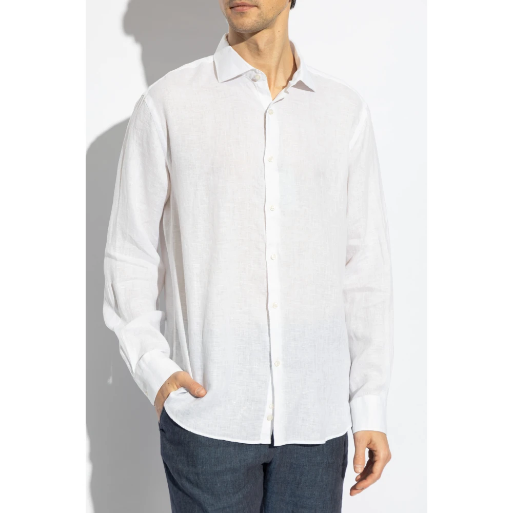 PAUL & SHARK Linnen overhemd White Heren