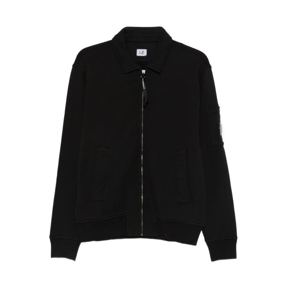 C.p. Company Men's Black Zip-Through Sweatshirt - Zip-Throughs - M - Sweatshirts & Hoodies