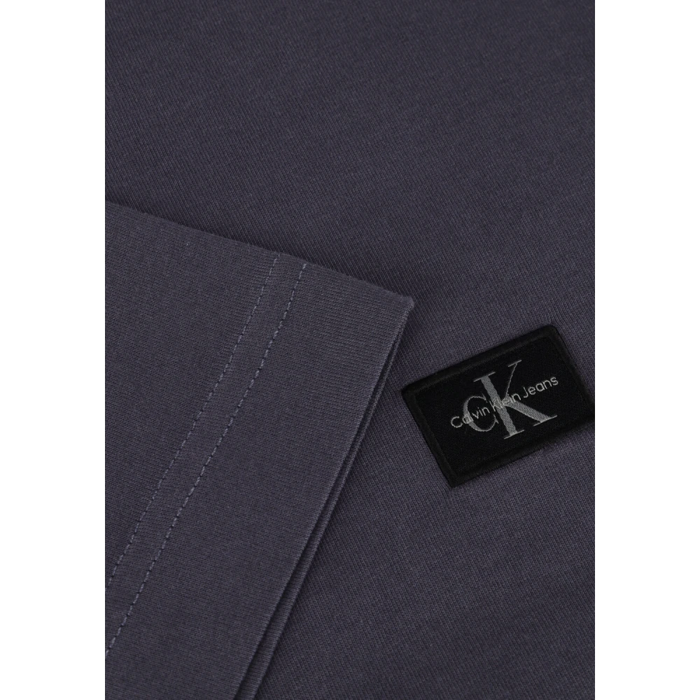 Calvin Klein Heren Polo & T-shirts Geweven Label Tee Blue Heren