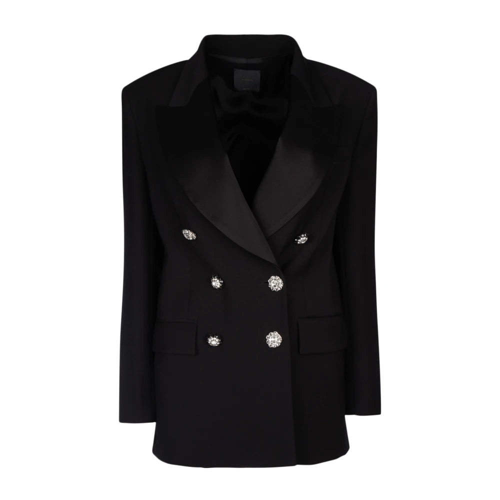pinko Stijlvolle Jas voor Vrouwen Black Dames