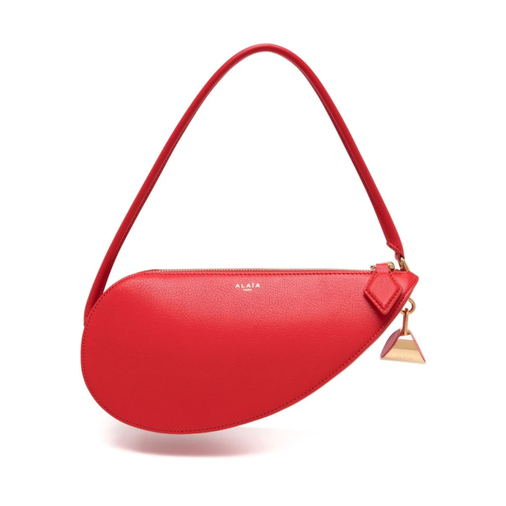 Alaïa Rode Gladde Korrel Leren Handtas Red Dames