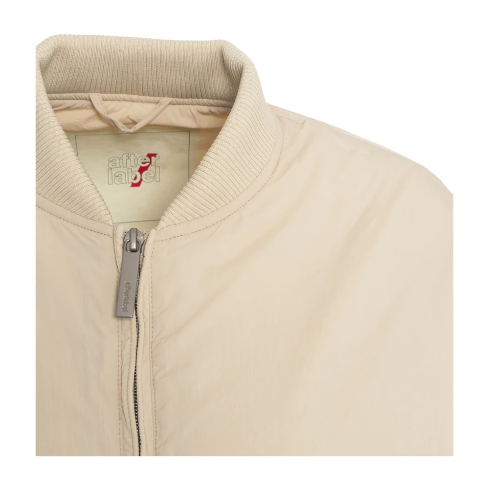 Afterlabel Beige Gewatteerde Bomberjack Beige Dames