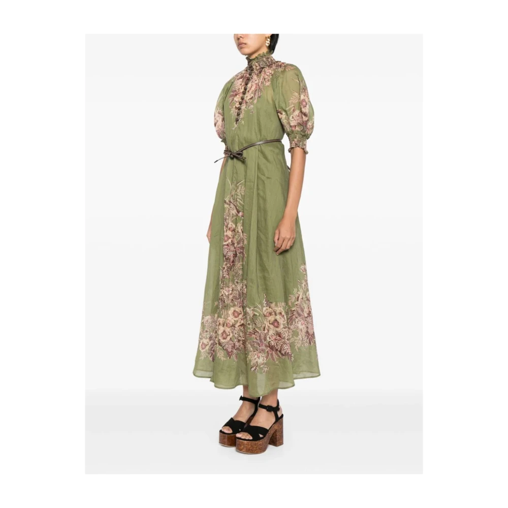 Zimmermann Maxirok met bloemenprint Green Dames