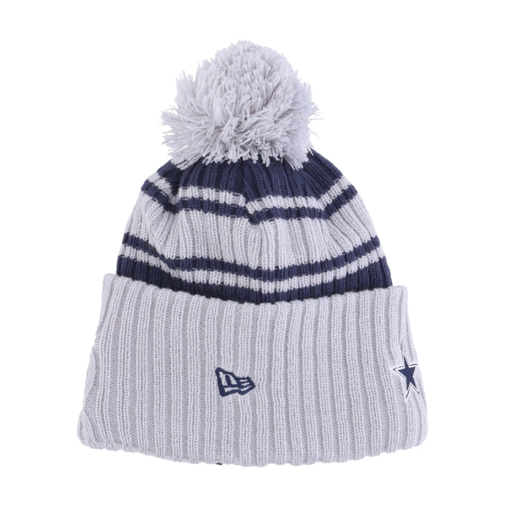 New era Dallas Cowboys Pom Beanie Hat Gray Heren