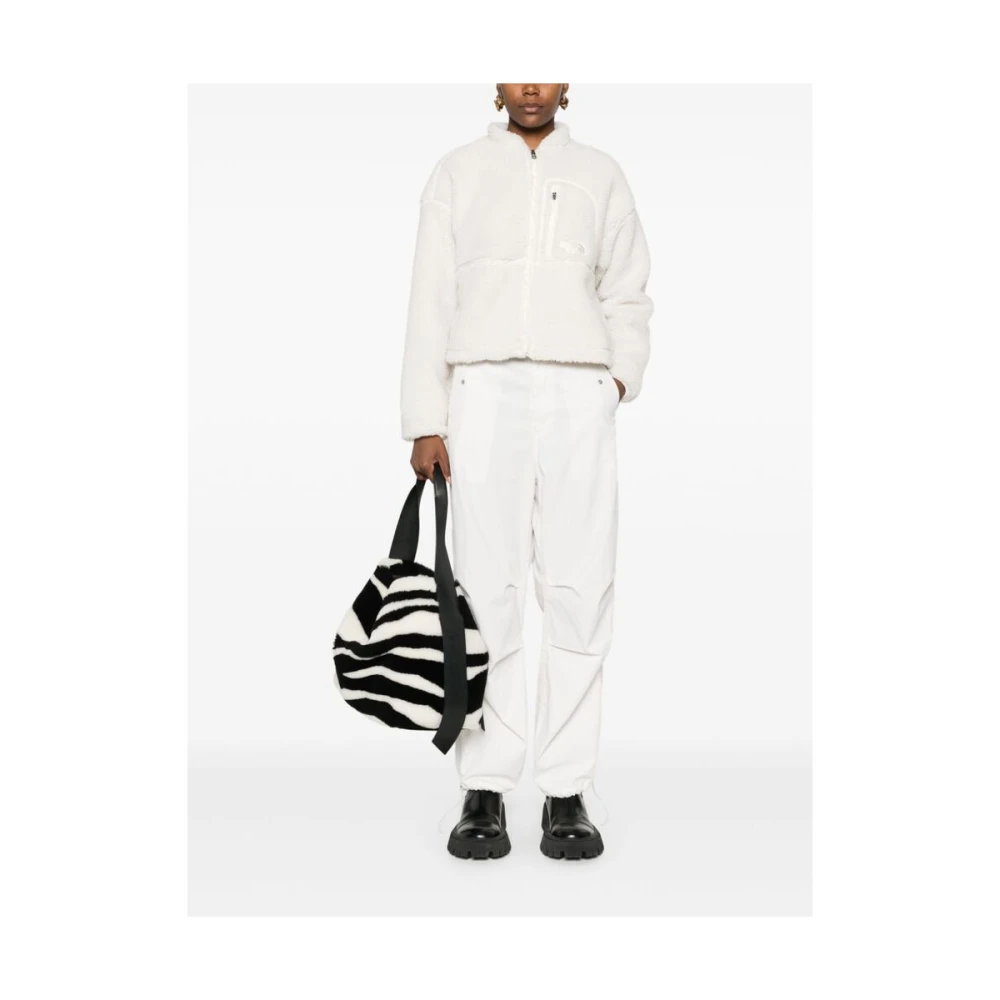 The North Face Witte Fleece Rits Jas White Dames