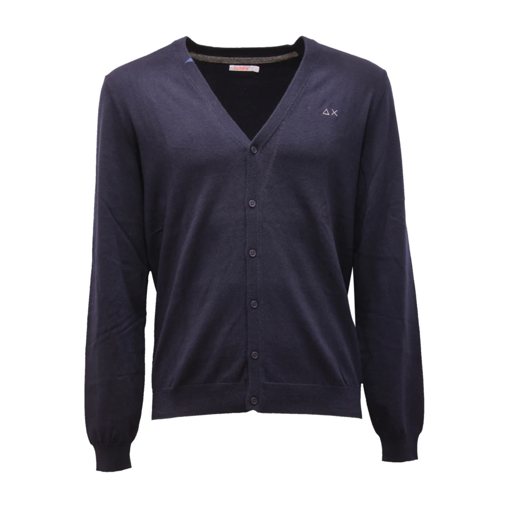 Sun68 Blue K42103 Cardigan - Male - Cardigans - 3XL - Knitwear