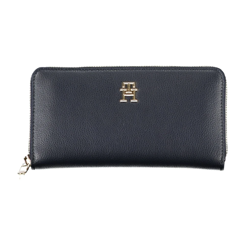Tommy Hilfiger Blauwe Damesportemonnee met Ritssluiting Blue Dames