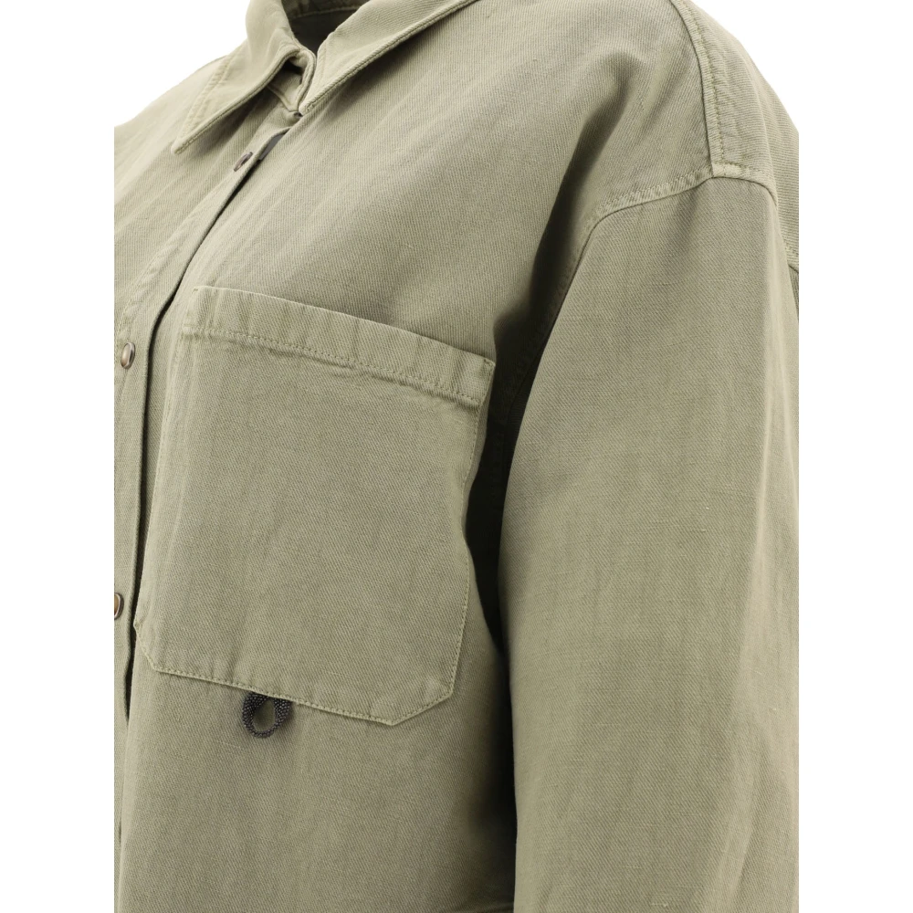 BRUNELLO CUCINELLI Western Overhemd Green Dames