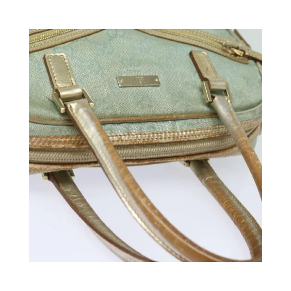 Gucci Vintage Pre-owned Canvas handbags Blue Dames