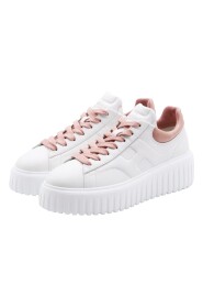 Białe/Różowe H-Stripes Sneaker