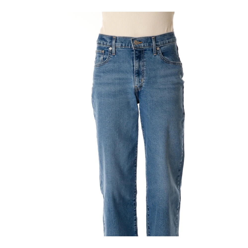 Levi's Hoge taille wijde pijp jeans Blue Dames