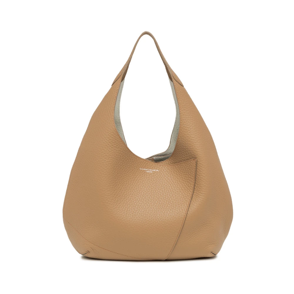 Gianni Chiarini Euforia Ongevoerde Hobo Tas Beige Dames