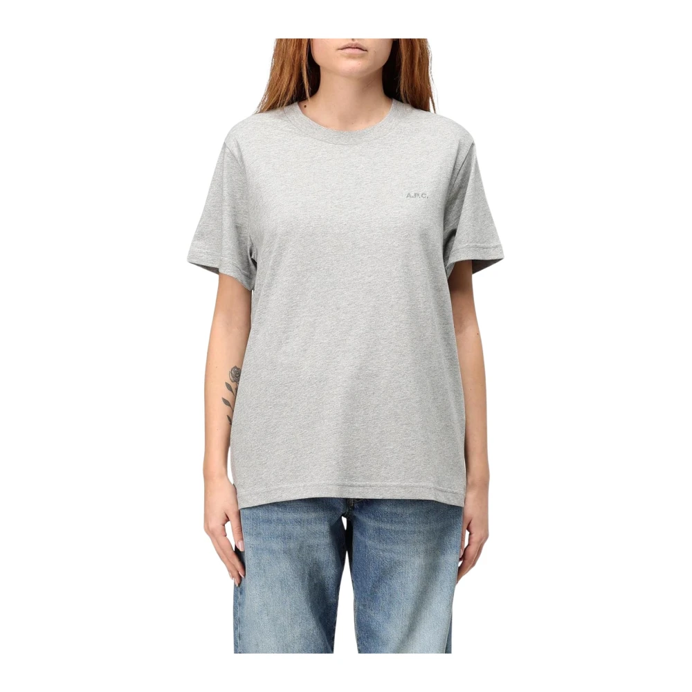 A.p.c. - Tops > T-Shirts - Gray - A.p.c. - Modalova