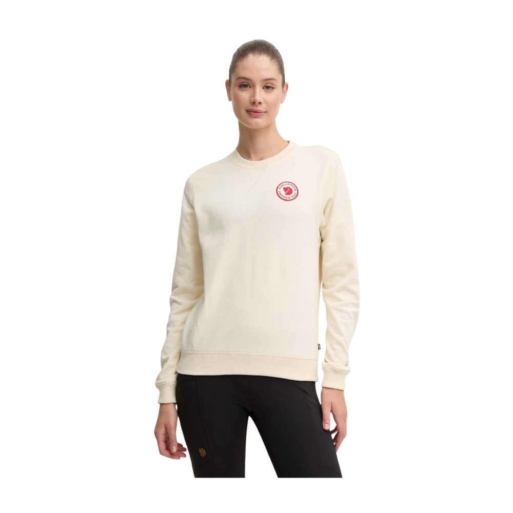 Fjällräven, Damen, Pullover, 1960 Logo Badge, Weiss, (M) - Bild 2