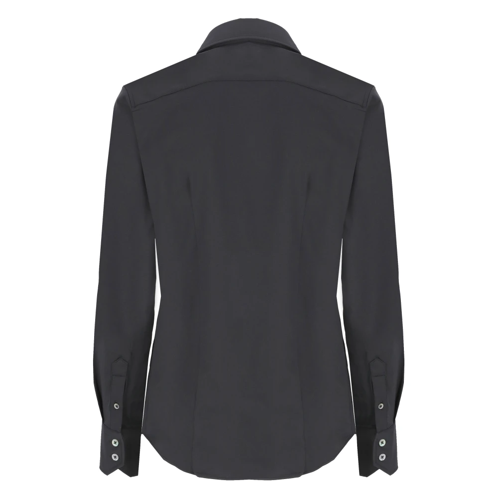 RRD Zwarte Shirt met Kraag en Knopen Black Dames
