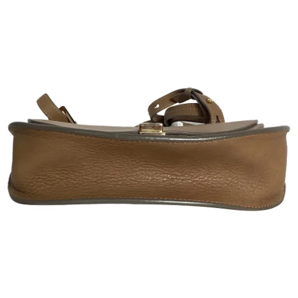 Chloé Pre-owned Leather crossbody-bags Brown Dames