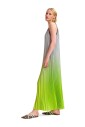 robe-longue-plissee-a-degrade-vert