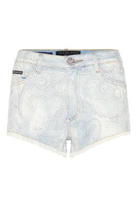 Denim Shorts Teddy Bear