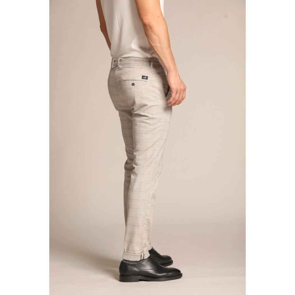 Mason's Slim Fit Katoenen Stretch Chino Broek Beige Heren