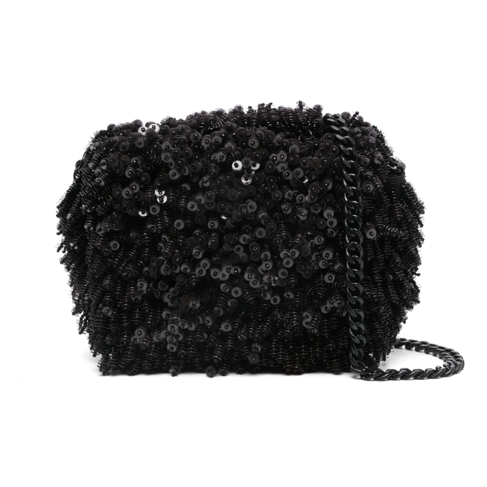 Essentiel Antwerp Geborduurde Crossbody Tas Black Dames