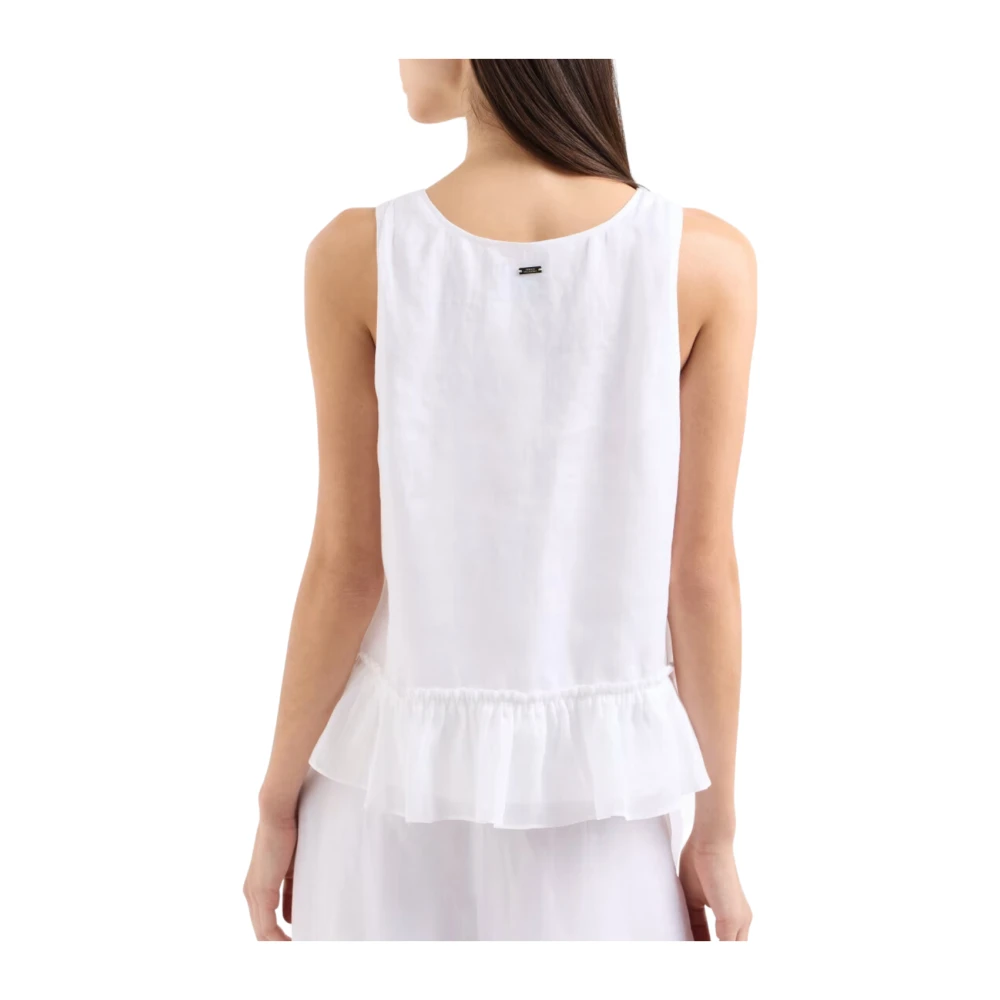 Armani Exchange Witte Optische Top Model Xw001177 Af12815 White Dames