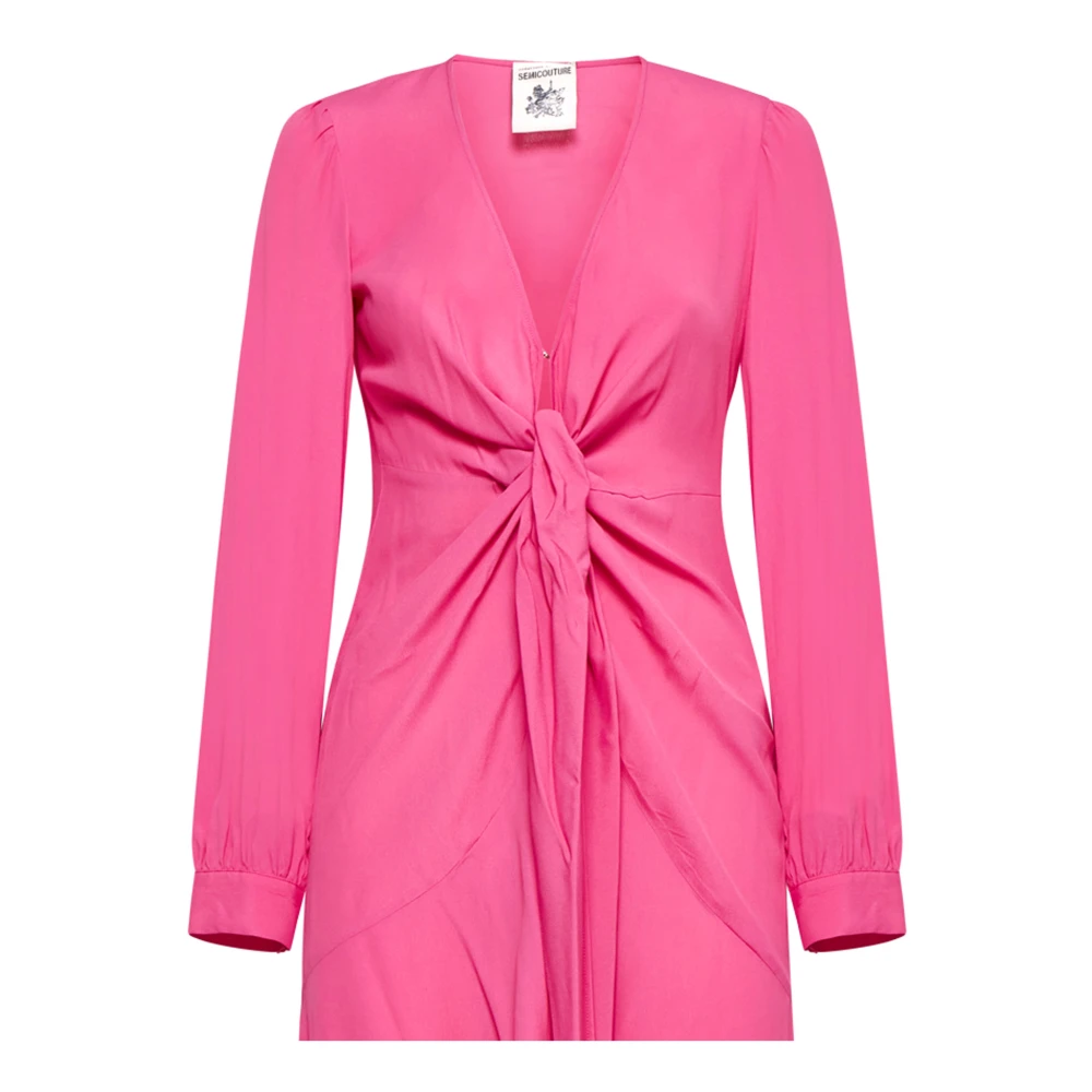 Semicouture Rode Amina Jurk Pink Dames