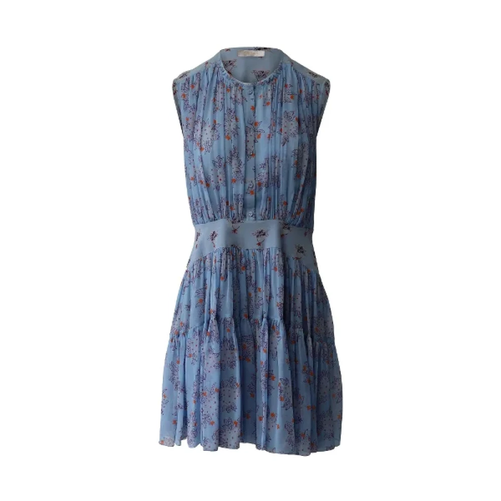 Chloé Pre-owned Silk dresses Blue Dames
