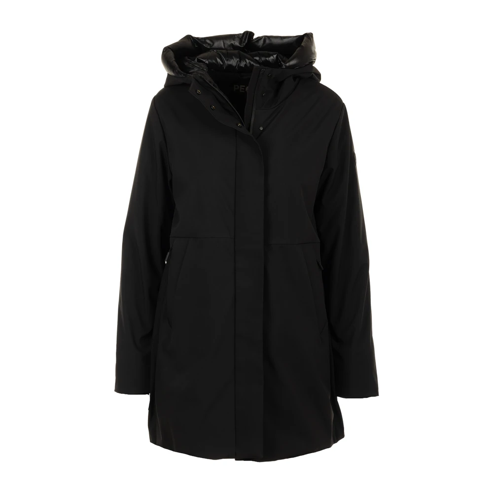 People of Shibuya Zwarte Jassen Abiko Stijl Black Dames