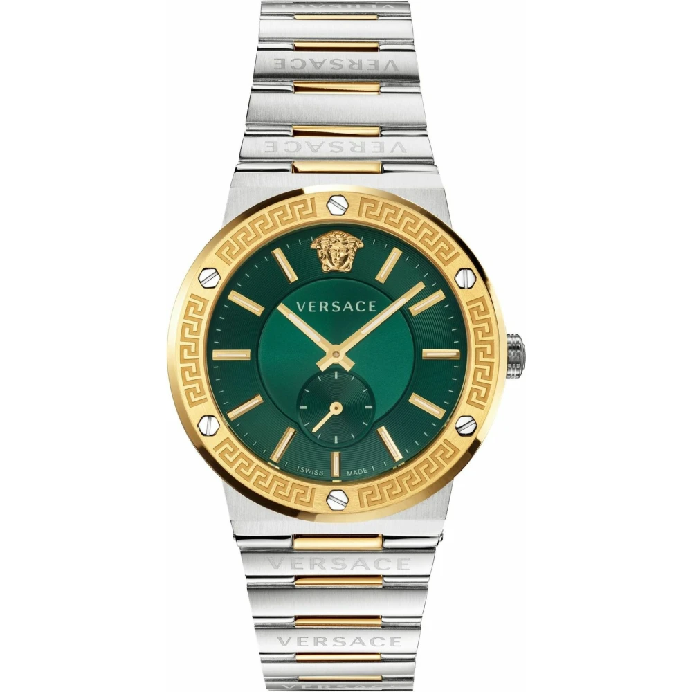 Joom Uhr&Uhr Uomo Oro Logio Da Versace Vevi00420 Greca Logo - Immagine 3